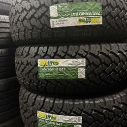 265/65/18 TBB All Terrain Tires