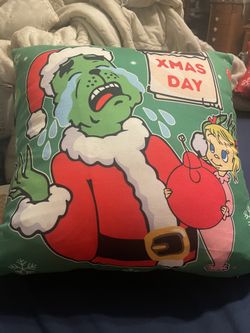2 Grinch Christmas Pillows