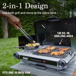 Coleman 2 In1  Grill Stove