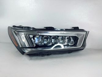 2017 - 2020 ACURA MDX W/O SELF LEVELING CHROME TRIM RH PASSENGER SIDE HEADLIGHT OEM