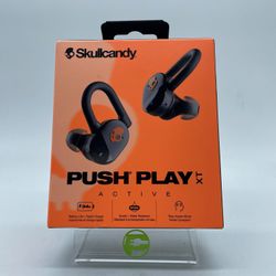 New Skullcandy Push Active Wireless Over-Ear Bluetooth Headphones Black S2PPW