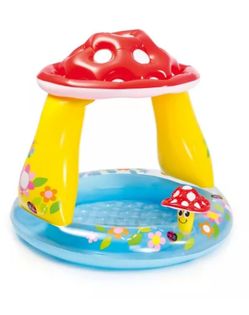 INTEX 57114EP Mushroom Baby Pool: Built-In Mushroom Shade