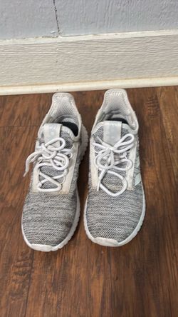 Adidas Gray Knit Low-Top Sneakers