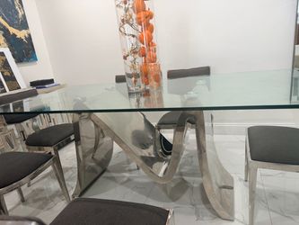 Modern dining room set 6 chairs