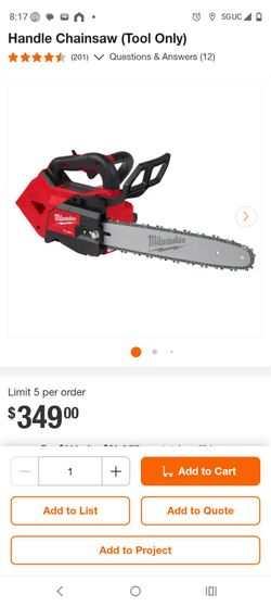 Milwaukee 14-in brushless chainsaw