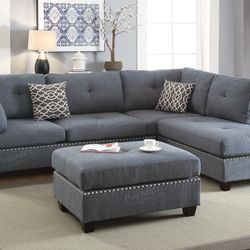 Sectional Sofa + Ottoman 