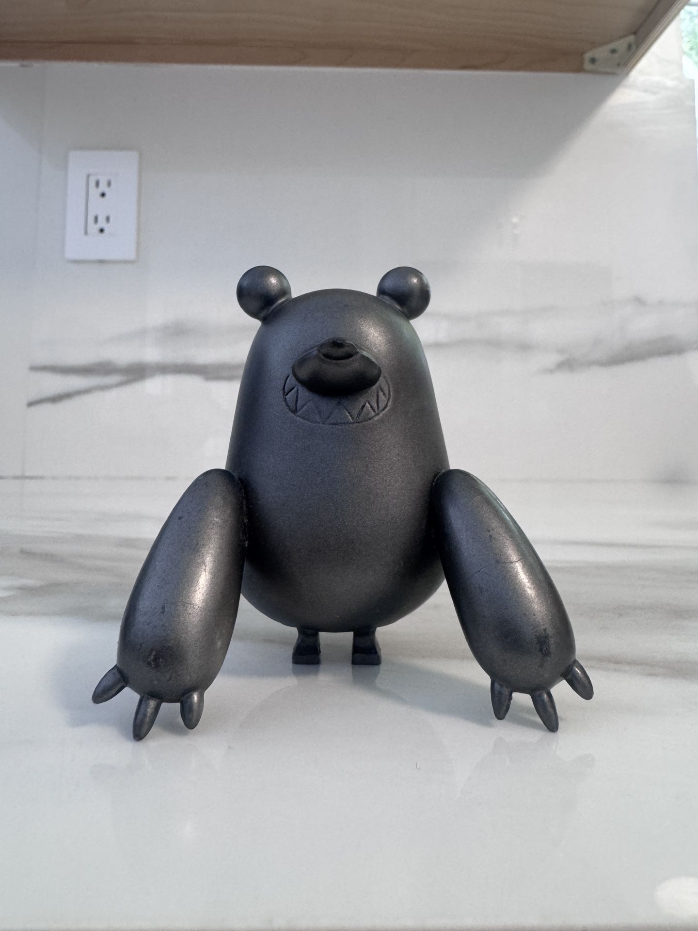 TOUMART pi Series Designer Vinyl Art Toy Figure – Black Bear Creature – Rare Collectible