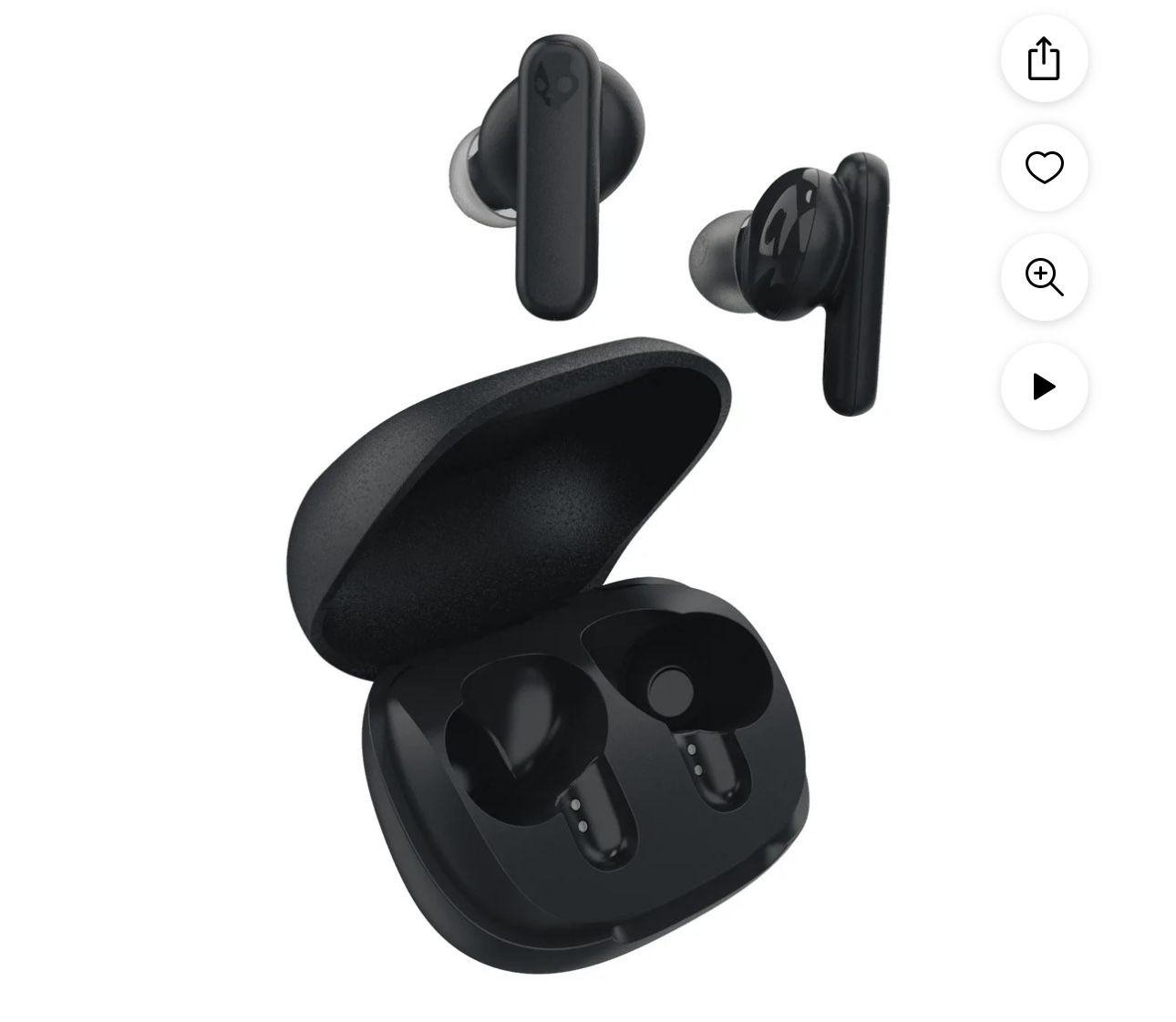Skullcandy Skullcandy Smokin' Buds XT True Wireless Bluetooth Earbuds with 20 Hours of Battery, Black