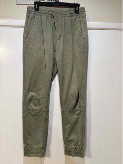 Men’s Olive Green Jogger Pants Size 30