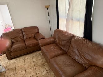 Leather couches