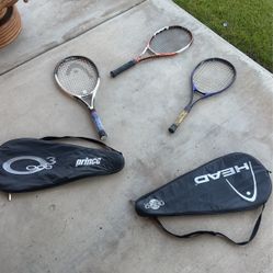 Tennis Rackets And Bags