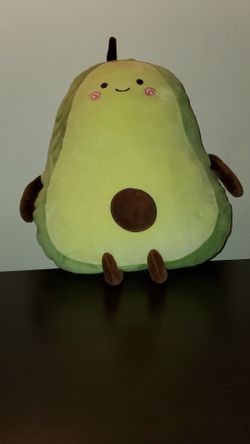 Avocado plush toy.