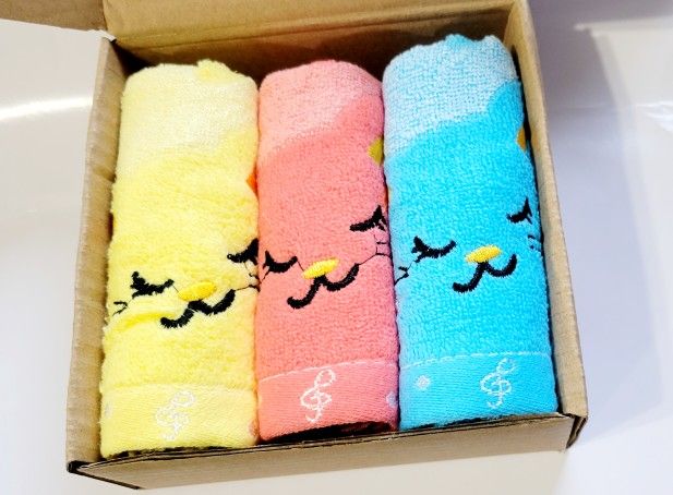 Baby Towels-Bamboo Baby Hand & Face Towels- Pack of 3