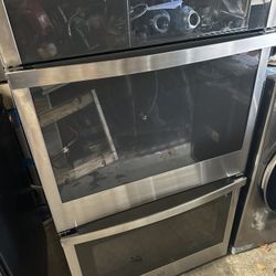 G E Profile Stainless Steel 30 Inches Double Wall Oven With Both Convection Ovens