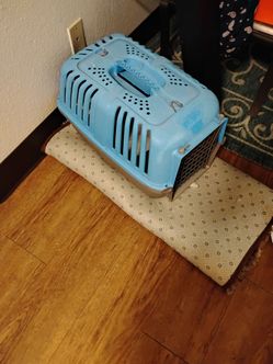 Small Pet Carrier Crate Blue