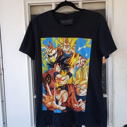 Dragon Ball Z Goku Super Saiyan Levels T-shirt Black Size M For Men