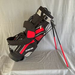 Precise XD-J Junior Golf Stand Bag Ages 9-12 28" Tall Red/Black BagKids