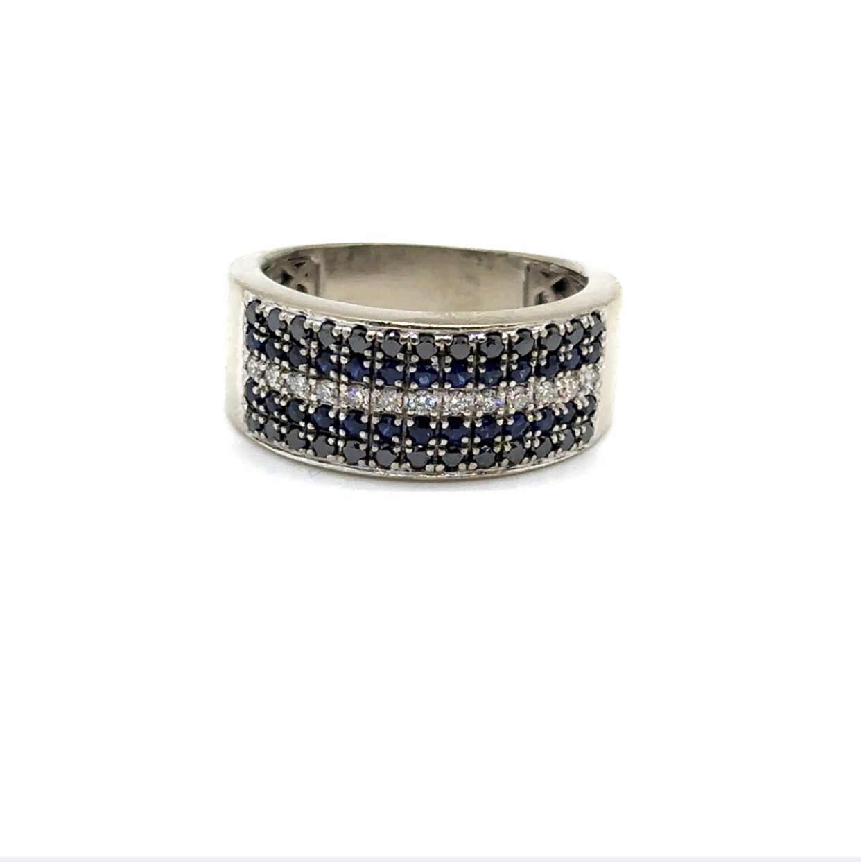 Sapphire Stone Diamond Ring .65ctw 10K WG EPJ026636