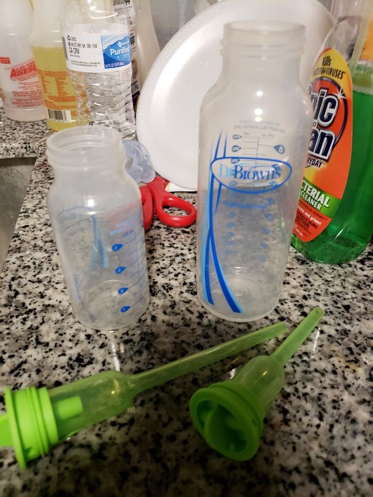 Dr brown bottles like new used like once asking 15