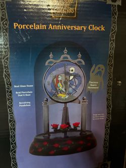 The Nightmare Before Christmas Porcelain Anniversary Clock