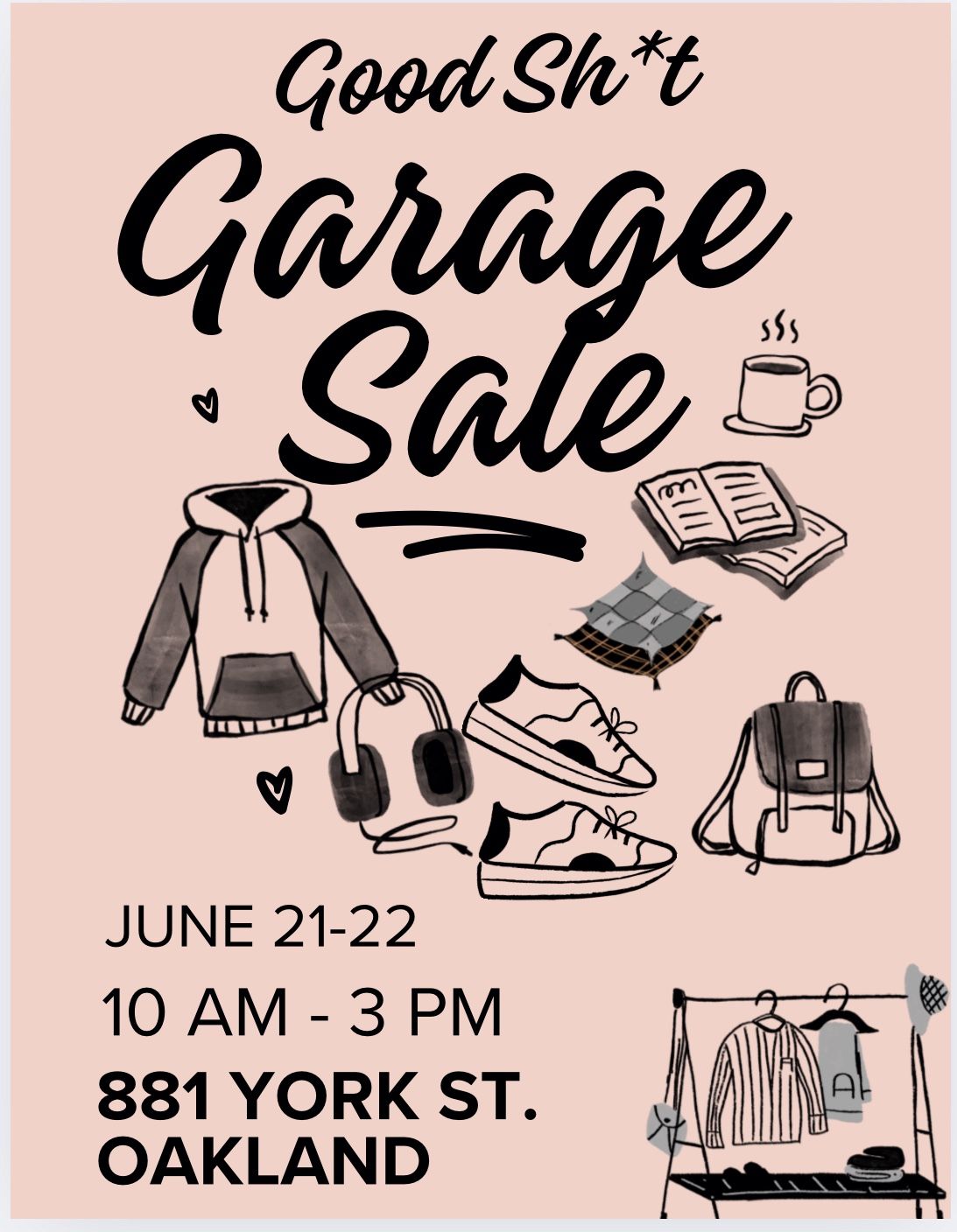 Garage Sale! June 21 & 22 (Sat./Sun.)