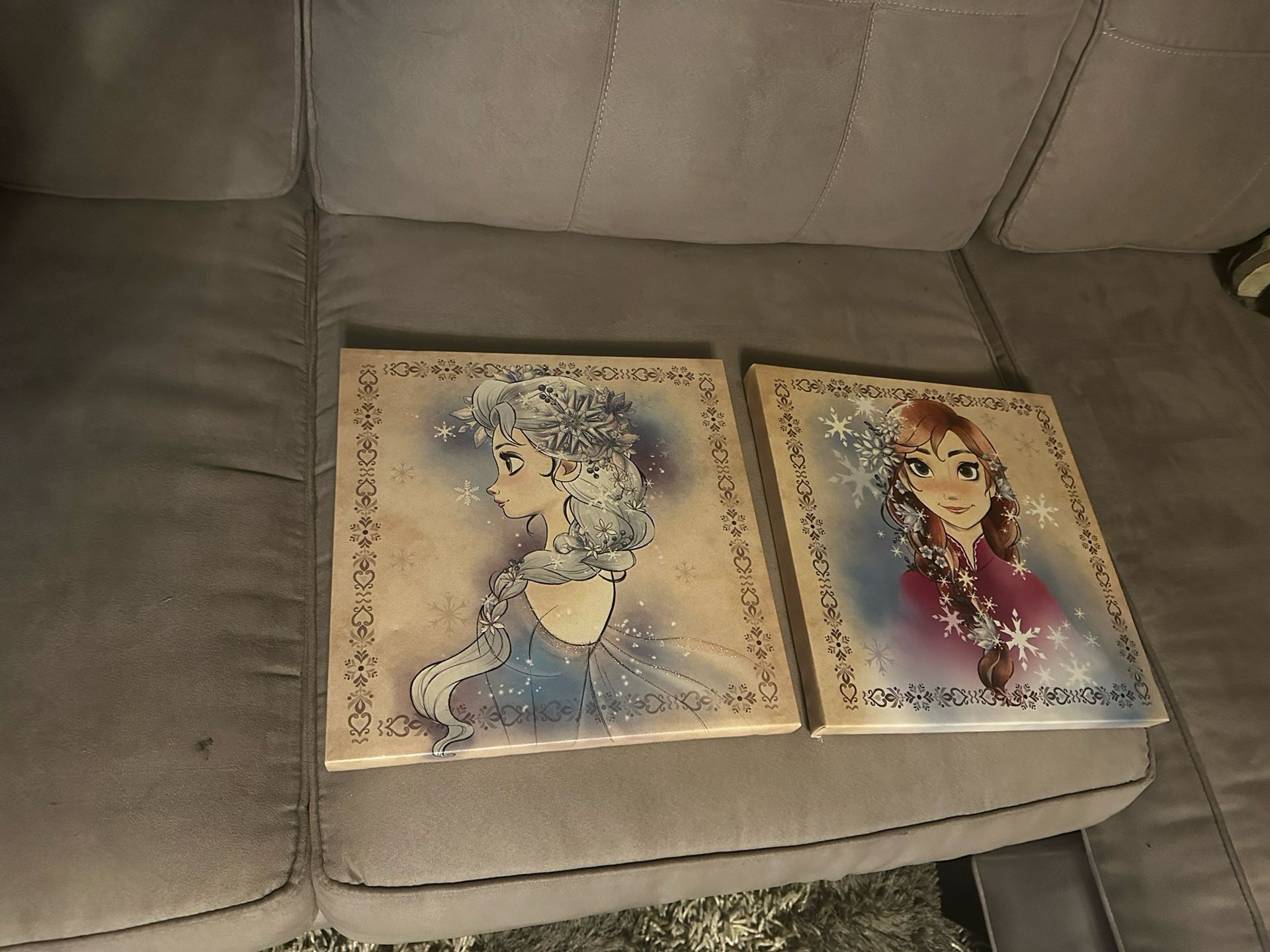 4 Disney Frozen Canva Wall Art