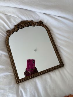 Ornate Gold Arched Decorative Mirror