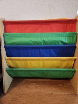 Multicolor Toddler Book Case