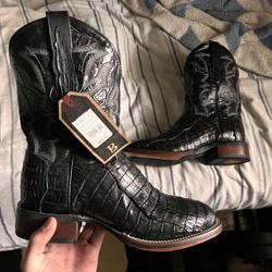Black Caiman Boots
