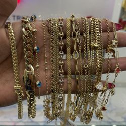 Tobilleras 14k