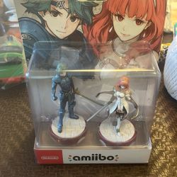 Fire Emblem Alm and Celica Nintendo amiibo 2 Pack - Brand new  Box Damage