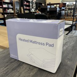 Full Size Heated Electric Mattress Pad w/ Preheat Functions Machine Washable 54"x75" - White  