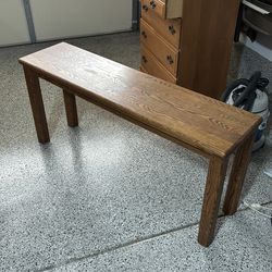 Solid Oak Sofa Table