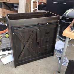 Brown FarmStyle Bathroom Vanity (No TOP)