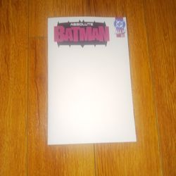 ABSOLUTE BATMAN #13 FACSIMILE WHITE BLANK SKETCH EDITION - DC COMICS/2025