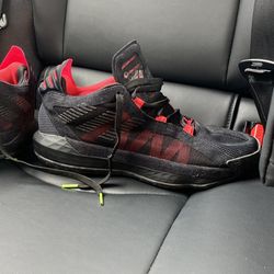 Adidas Dame 6 Black and Red Size 9 1/2