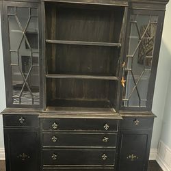 Handpainted Sideboard Buffet Dining Room Cabinet