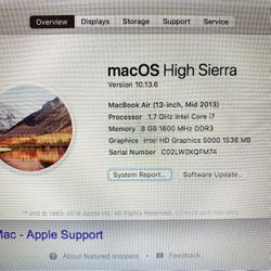 MacBook Air Apple 13in