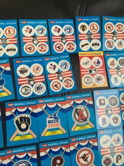 Baseball stickers $1 each
