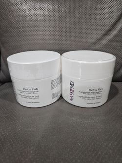 NassifMD Exfoliating Detox Pads | Surgeon-Created AHA/BHA Facial Pads for Deep Cleansing, Smoother Texture & Glowing Skin | Reduces Pores, Firms, Brig