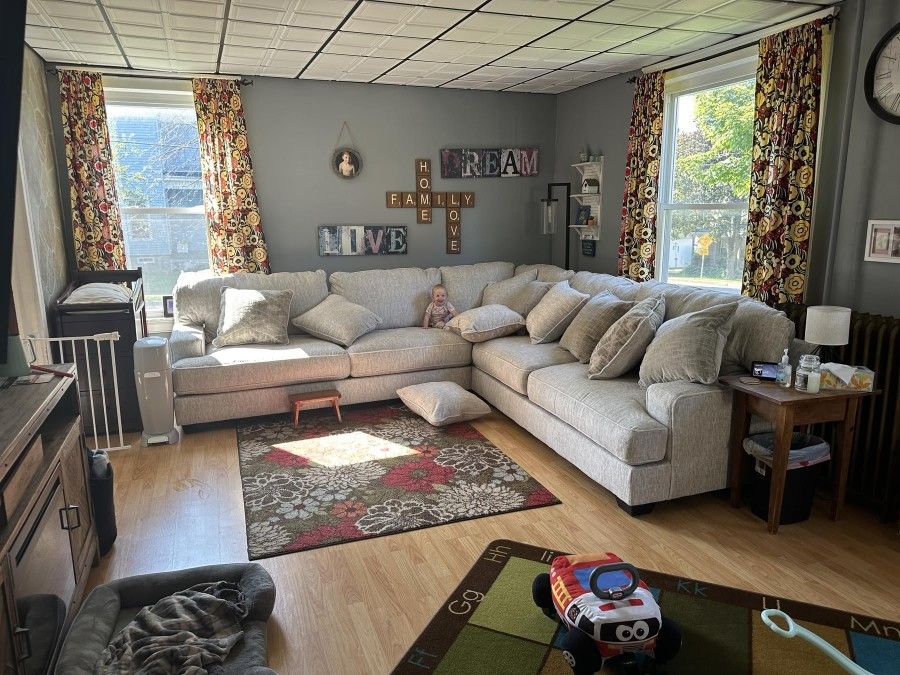 Fast Delivery Rawcliffe L Shaped Modular Corner Sectional Couch W Reversible Cushions ⭐$39 Down Payment with Financing ⭐ 90 Days same as cash
