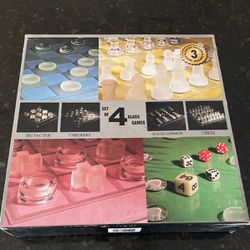 4 In 1 Board Game Chess/Checkers/Backgammon Etc