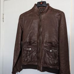 Leather Jacket Like New Size Medium OBO!