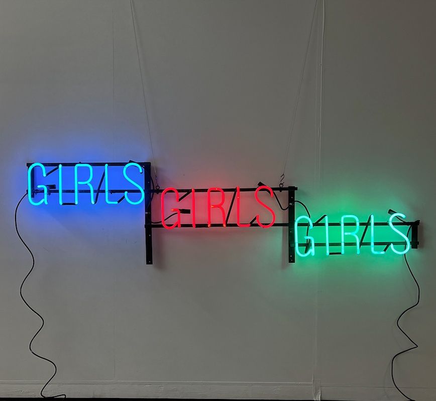 Huge Custom Made Neon GIRLS Sign