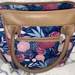 Large Floral Lunch Bag