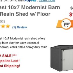 10x7 Shed 
