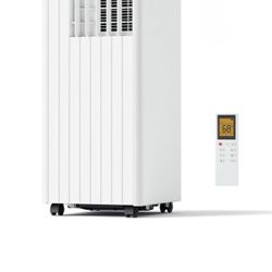 8,000 BTU Portable Air Conditioner, Portable AC Unit with Built-in Dehumidifier and Cooling Fan for Room up to 350 sq.ft., 24 Hour Timer & Remote Cont
