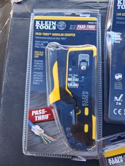This is a Klein Tools Pass-Thru Modular Crimper