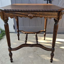 Gorgeous Antique Walnut Wood Table 