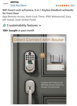 Wifi smart lock with camera